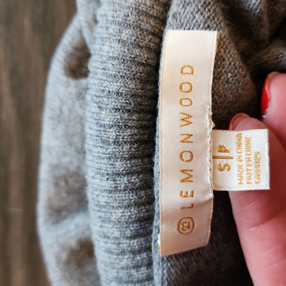 Cashmere Tneck Lightweight Sweater Heather Grey Blue Size S BNWOT - Picture 5 of 7